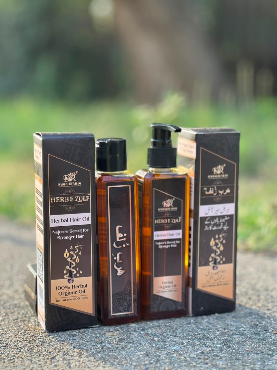 Herb-e-Zulf Luxury Bottle Close Up